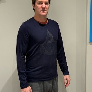 Icebreaker Dark Blue Long Sleeve Tee